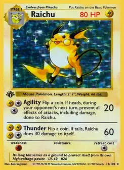 Raichu 14/102 Base Set