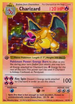 Charizard 4/102 Base Set Pokémon card