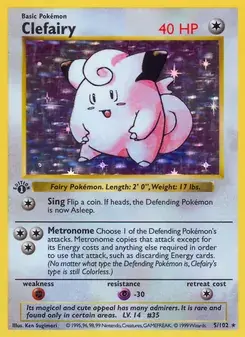 Clefairy 5/102 Base Set Pokémon card