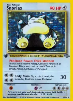 Snorlax 11/64 Jungle Pokémon card