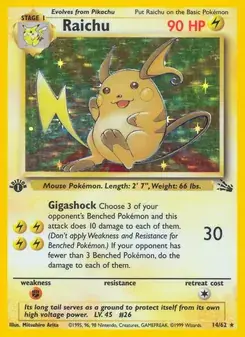 Raichu 14/62 Fossil