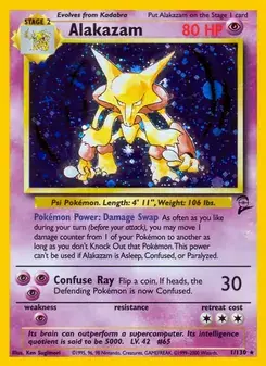 Alakazam 1/130 Base Set 2 Pokémon card