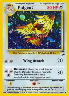 Pidgeot 14/130 Base Set 2 Pokémon card