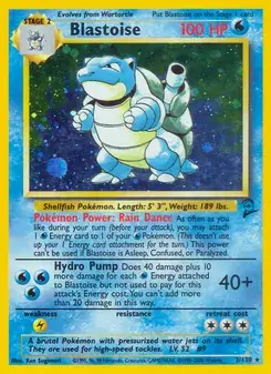 Blastoise 2/130 Base Set 2 Pokémon card