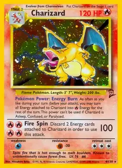 Charizard 4/130 Base Set 2 Pokémon card