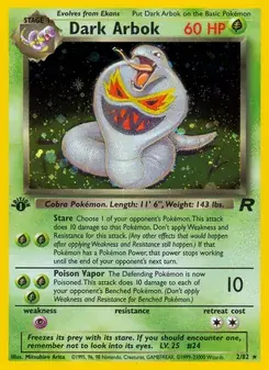 Dark Arbok 2/82 Team Rocket Pokémon card