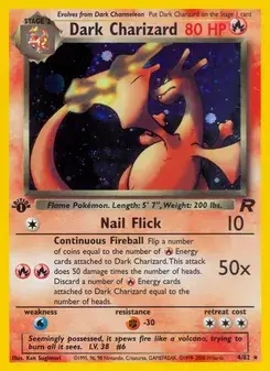 Dark Charizard 4/82 Team Rocket Pokémon card