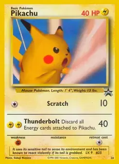 Pikachu 26/53 Wizards Black Star Promos Pokémon card