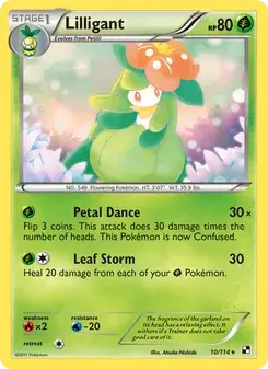 Lilligant 10/114 Black & White Pokémon card
