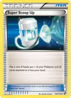Super Scoop Up 103/114 Black & White Pokémon card
