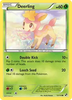 Deerling 13/114 Black & White Pokémon card