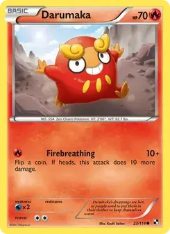 Darumaka 23/114 Black & White Pokémon card
