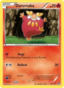 Darumaka 24/114 Black & White Pokémon card