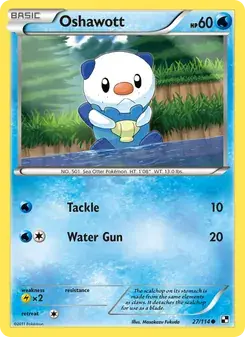 Oshawott 27/114 Black & White Pokémon card