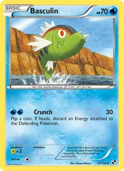 Basculin 35/114 Black & White Pokémon card