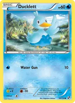 Ducklett 36/114 Black & White Pokémon card