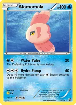 Alomomola 39/114 Black & White Pokémon card