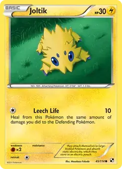 Joltik 45/114 Black & White Pokémon card