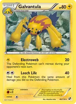Galvantula 46/114 Black & White Pokémon card