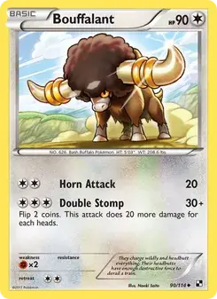 Bouffalant 90/114 Black & White Pokémon card