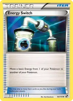 Energy Switch 94/114 Black & White Pokémon card