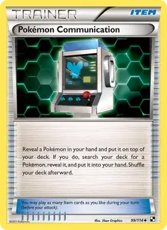 Pokémon Communication 99/114 Black & White Pokémon card