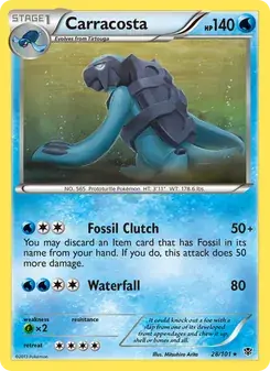 Carracosta 28/101 Plasma Blast Pokémon card