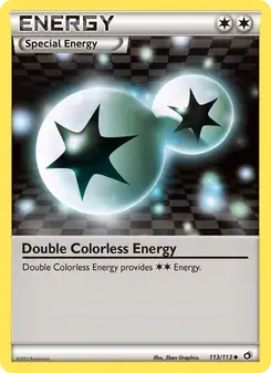 Double Colorless Energy 113/113 Legendary Treasures Pokémon card