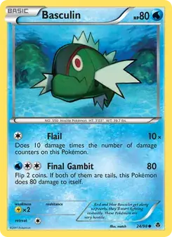 Basculin 24/98 Emerging Powers Pokémon card