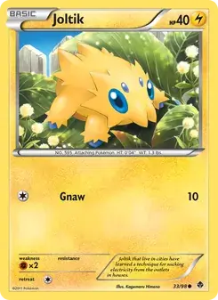 Joltik 33/98 Emerging Powers Pokémon card