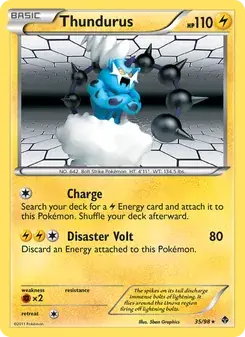 Thundurus 35/98 Emerging Powers Pokémon card