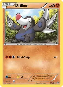 Drilbur 55/98 Emerging Powers Pokémon card