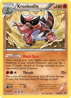 Krookodile 62/98 Emerging Powers Pokémon card