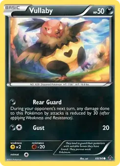 Vullaby 68/98 Emerging Powers Pokémon card