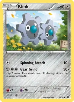Klink 74/98 Emerging Powers Pokémon card