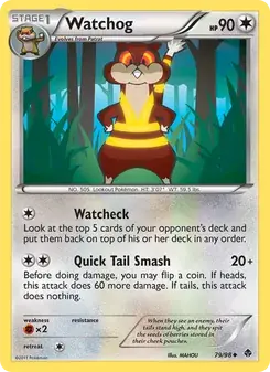 Watchog 79/98 Emerging Powers Pokémon card