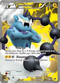 Thundurus 97/98 Emerging Powers Pokémon card
