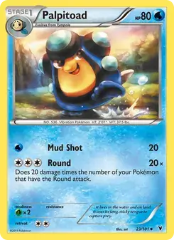 Palpitoad 23/101 Noble Victories Pokémon card
