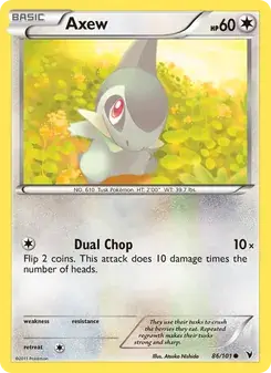 Axew 86/101 Noble Victories Pokémon card