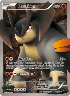 Terrakion 99/101 Noble Victories Pokémon card