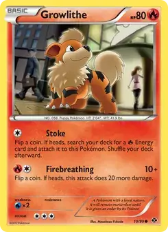 Growlithe 10/99 Next Destinies Pokémon card