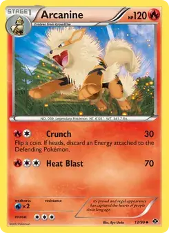 Arcanine 13/99 Next Destinies Pokémon card