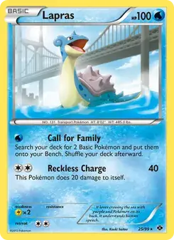 Lapras 25/99 Next Destinies Pokémon card
