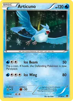 Articuno 27/99 Next Destinies Pokémon card