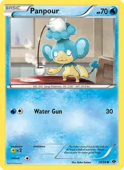 Panpour 28/99 Next Destinies Pokémon card