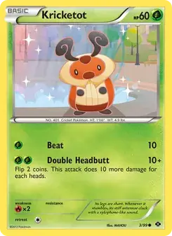 Kricketot 3/99 Next Destinies Pokémon card
