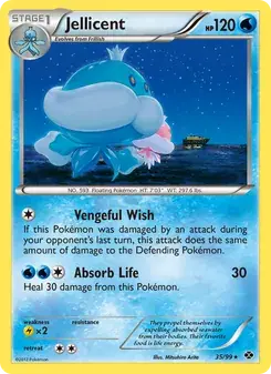 Jellicent 35/99 Next Destinies Pokémon card