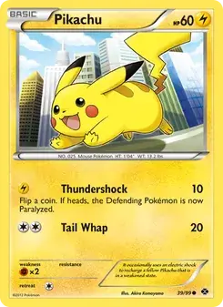 Pikachu 39/99 Next Destinies Pokémon card