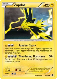 Zapdos 41/99 Next Destinies Pokémon Karte