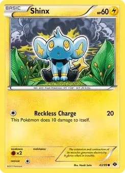 Shinx 43/99 Next Destinies Pokémon card